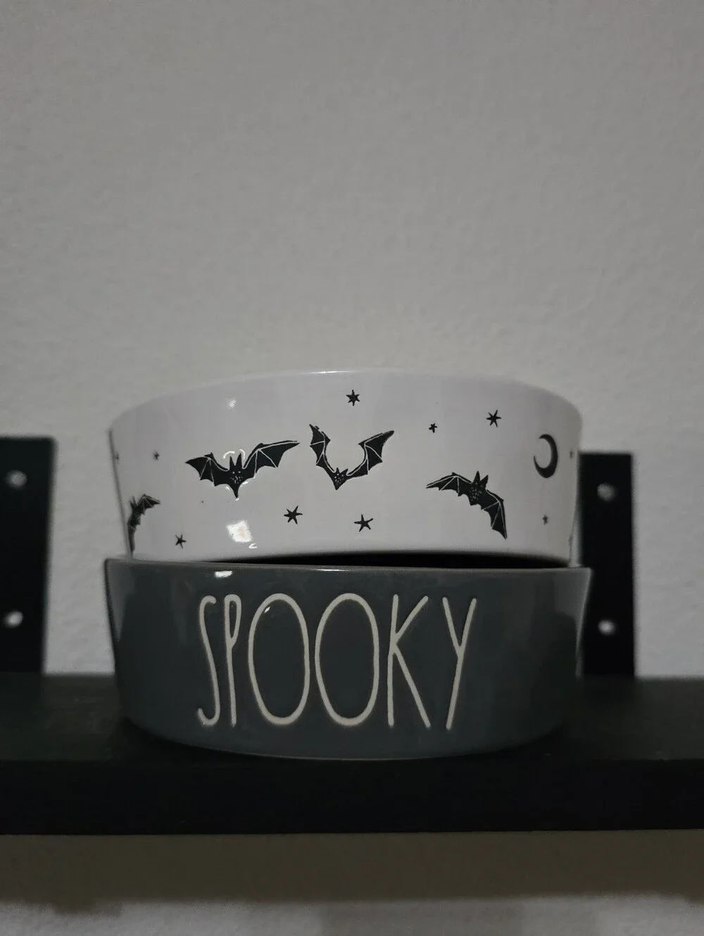 Rae Dunn Pet Bowls Rae Dunn Halloween Pet Cat Dog Bowl Spooky Trick Or Treat